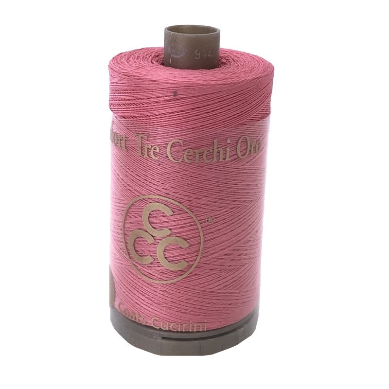 Filo da Cucito "Cucirini Tre Cerchi" n°50 1000 Metri 100%Cotone Rosa Carico n°288