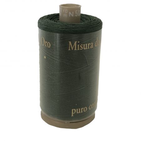 Filo da Cucito "Cucirini Tre Cerchi" n°50 1000 Metri 100%Cotone Verde Bosco n°445