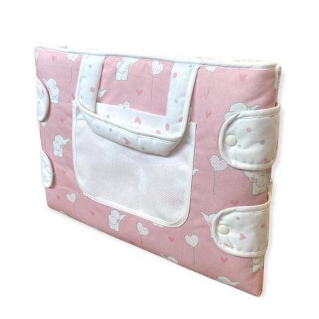 Borsa fasciatoio 110 %cotone 31x44cm rosa