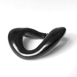 Anello Ovale Per Catene e colane In PVC Misura Cm 3 Colore Nero