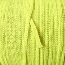 Elastico Piattina Ideale per Mascherine 4mm, Giallo Fluo