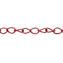 Catena In Metallo Ideale Per Borse e Bijoux Ovale Ø1,5x2cm Rosa Scuro