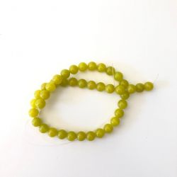 Filo di perle per braccialetti o collane Ø 8mm 40pz giallo