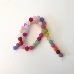 Filo di perle per braccialetti o collane Ø 8mm 41pz Multi Color