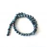 Filo di perle per braccialetti o collane Ø 6mm 48pz Bianco/grigio effetto marmo