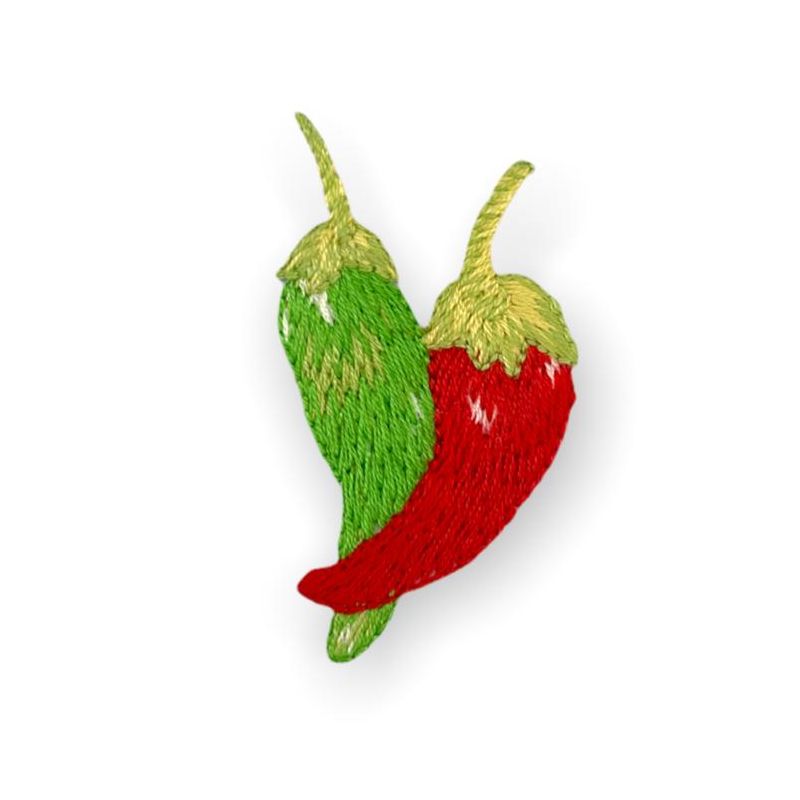 Applicazione termoadesiva frutta, 4x3,5cm/ca peperoncini