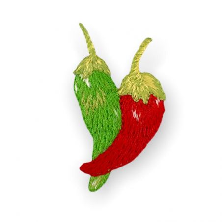 Applicazione termoadesiva frutta, 4x3,5cm/ca peperoncini