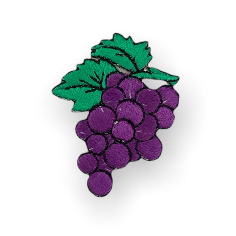 Applicazione termoadesiva frutta, 5x4cm/ca uva viola
