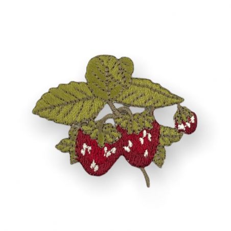 Applicazione termoadesiva frutta, 5,5x4,5cm/ca fragole