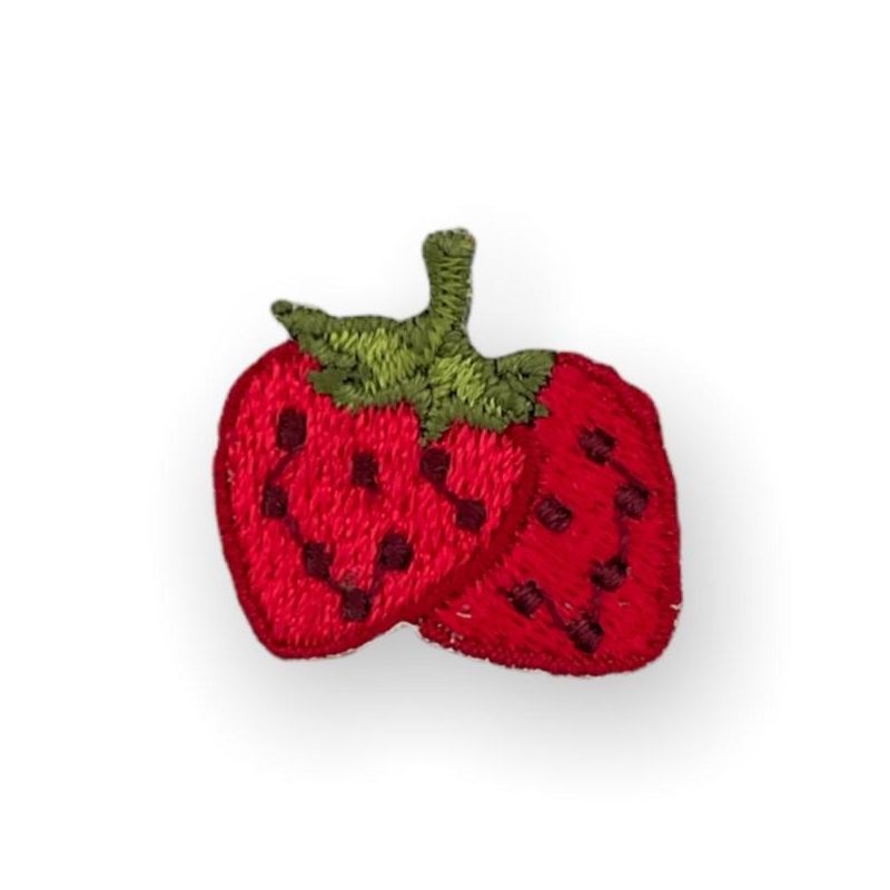 Applicazione termoadesiva frutta, 2,5x2,5cm/ca fragole