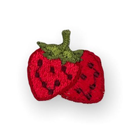 Applicazione termoadesiva frutta, 2,5x2,5cm/ca fragole