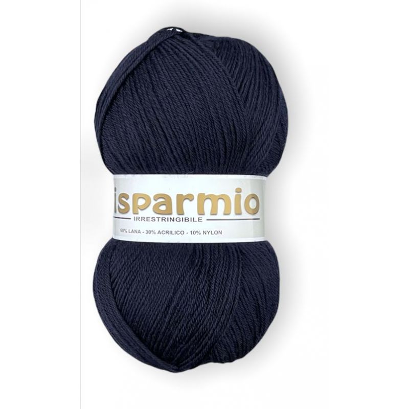 Filato lana Risparmio 250g- 500 mt Blu Notte