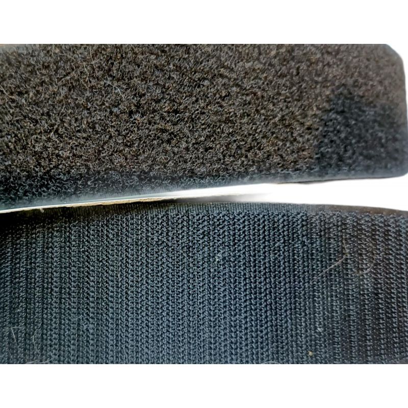 Coppia M+F Velcro Streep Da Cucire CM 5 Colore Nero