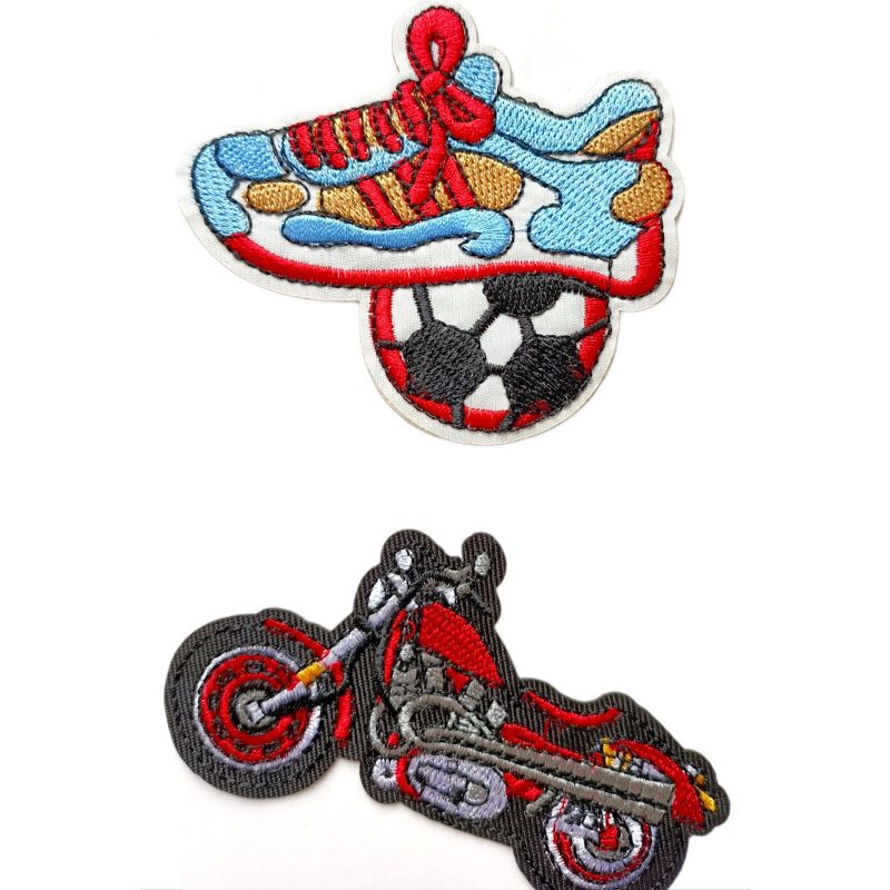 Applicazione Termoadesiva Moto,Scarpa cm 8 ca