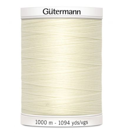 Cucitutto Filo Sintetico per Cucito Gutermann Colore Panna 1000 Metri