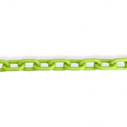 Catena ovale per borsa in PVC al metraggio anello 31x19mm, verde