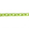 Catena ovale per borsa in PVC al metraggio anello 31x19mm, verde