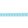 Catena per borsa in PVC al metraggio anello 22x12mm/ca, azzurro