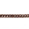 Catena per borsa in PVC al metraggio, effetto metallic Anello 25x18mm/ca, bronzo