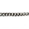 Catena per borsa in PVC al metraggio, effetto metallic anello 25x18mm/ca, canna di fucile