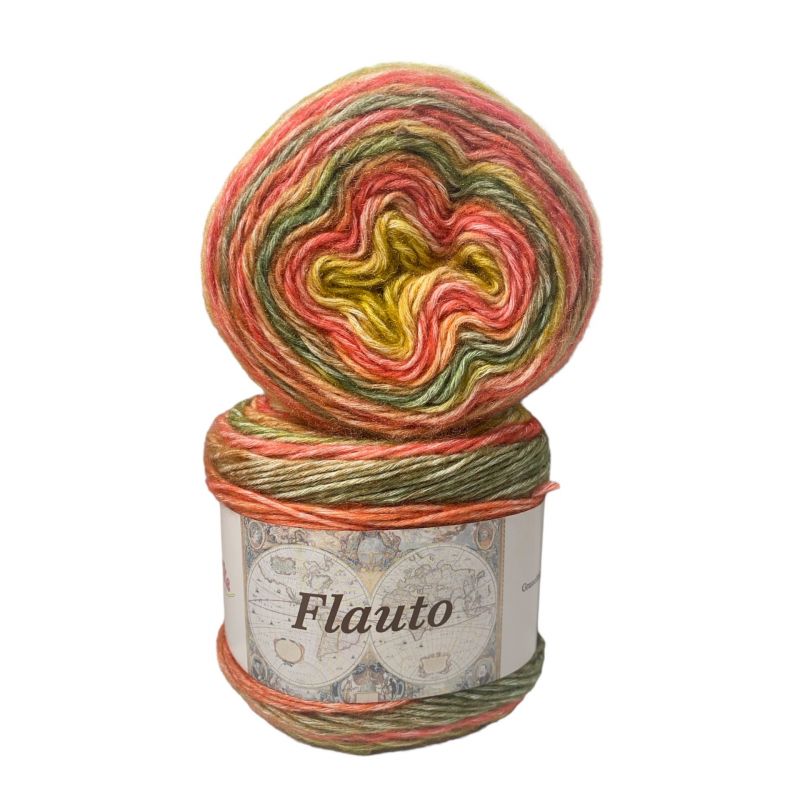 Cotone Flauto 100gr 220mt Colore mix N°70 Ferri Consigliati n°5,5