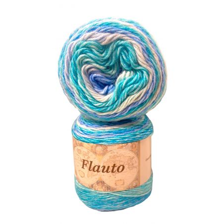 Cotone Flauto 100gr 220mt Colore mix N°73 Ferri Consigliati n°5,5