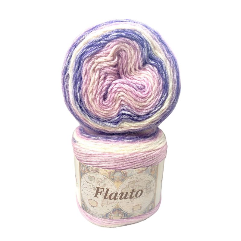 Cotone Flauto 100gr 220mt Colore mix N°77 Ferri Consigliati n°5,5