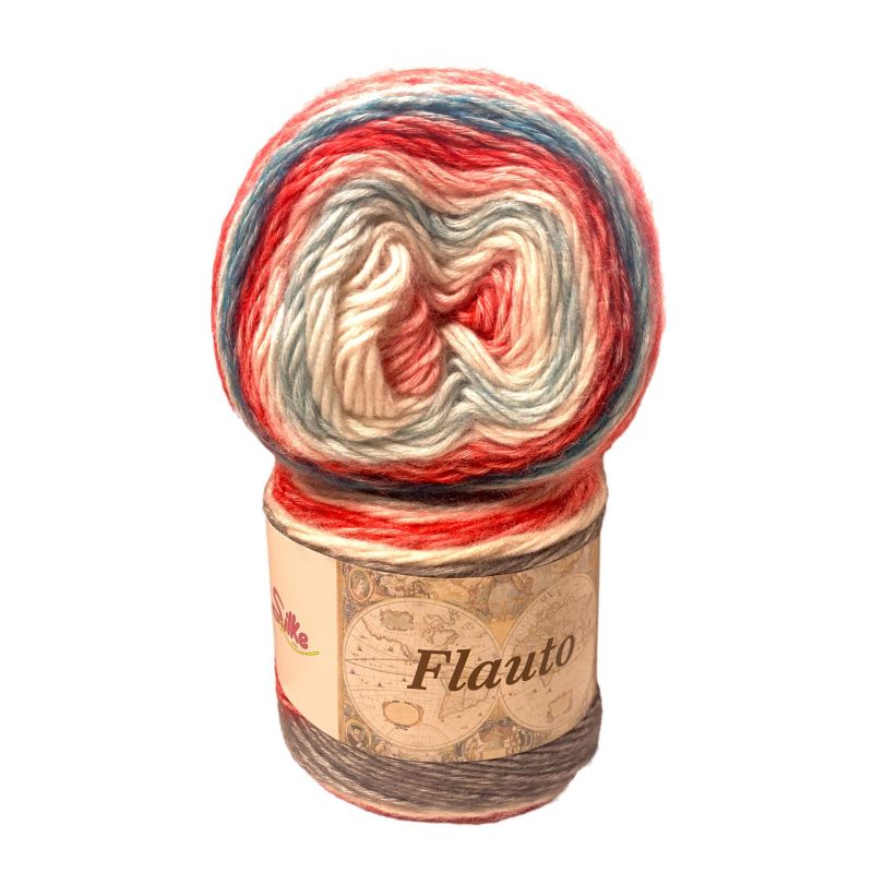 Cotone Flauto 100gr 220mt Colore mix N°79 Ferri Consigliati n°5,5