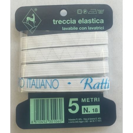 Elastico Treccia Elastica 5mt N°18 mm 11