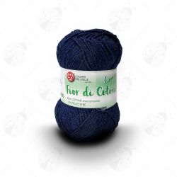 Gomitolo Fior di Cotone Lamè 50g Blue Scuro n°048L