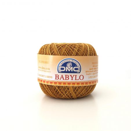 Gomitolo Babylo DMC 100%Cotone 50g Filo di Scozia n°20, Mix Nocciola