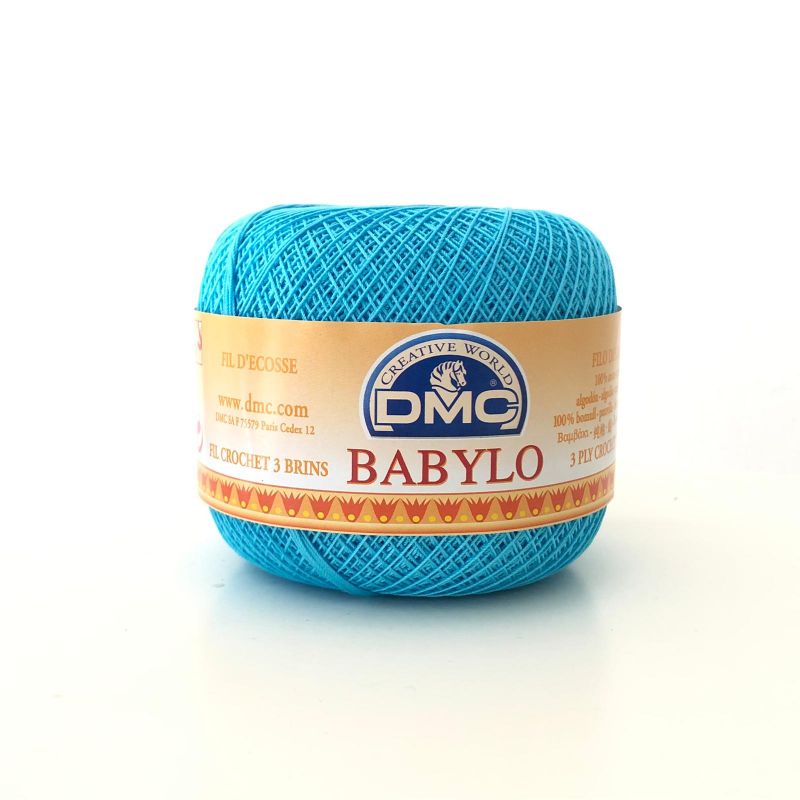 Gomitolo Babylo DMC 100%Cotone 50g Filo di Scozia n°20, Turchese