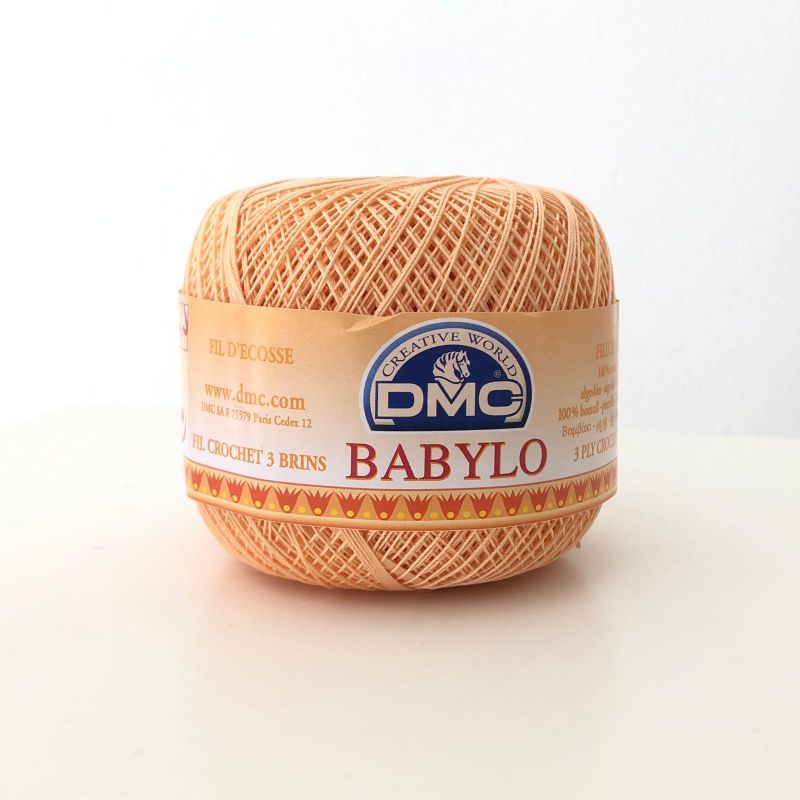 Gomitolo Babylo DMC 100%Cotone 50g Filo di Scozia n°20, Cipria