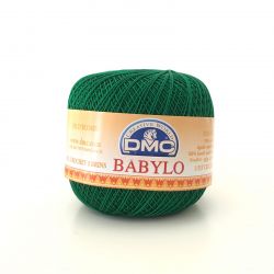 Gomitolo Babylo DMC 100%Cotone 50g Filo di Scozia n°20, Verde Scuro