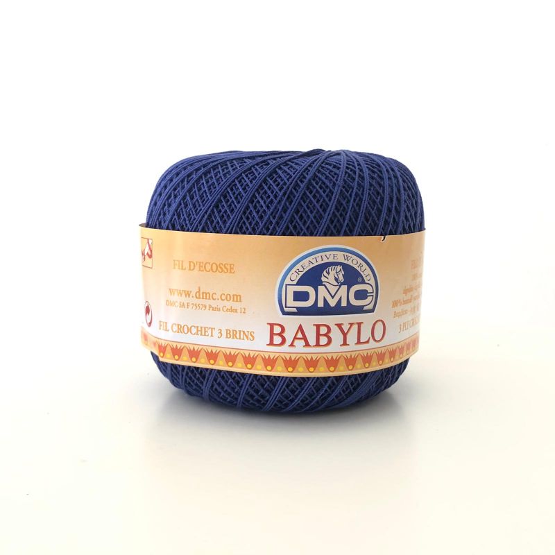 Gomitolo Babylo DMC 100%Cotone 50g Filo di Scozia n°20, Bluette