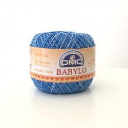 Gomitolo Babylo DMC 100%Cotone 50g Filo di Scozia n°20, Mix Blue