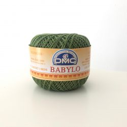 Gomitolo Babylo DMC 100%Cotone 50g Filo di Scozia n°10, Verde Foglia