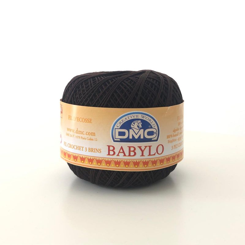 Gomitolo Babylo DMC 100%Cotone 50g Filo di Scozia n°10, Testa di Moro