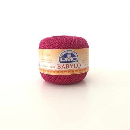 Gomitolo Babylo DMC 100%Cotone 50g Filo di Scozia n°10, Fuxia