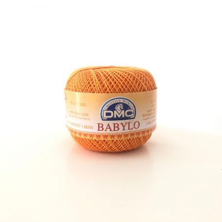 Gomitolo Babylo DMC 100%Cotone 50g Filo di Scozia n°10, Arancione Carota