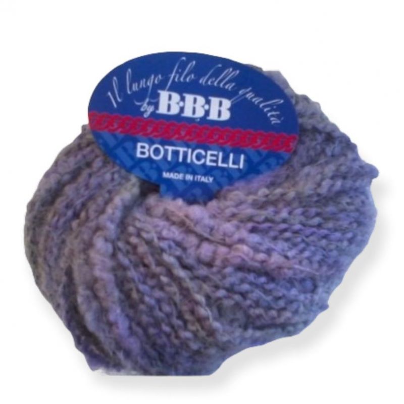 Gomitolo lana Botticelli 50gr Viola fantasia col n°62