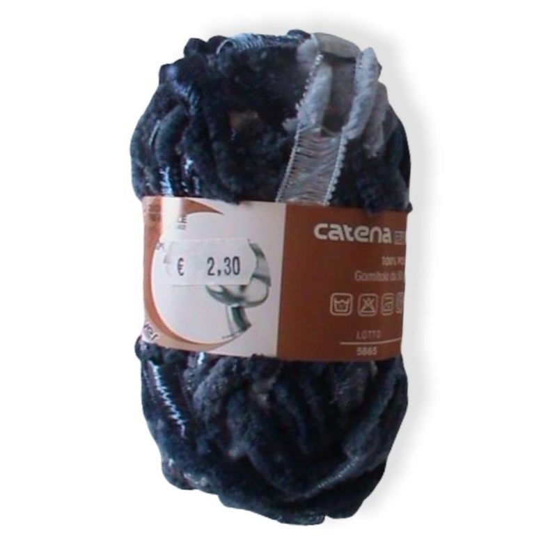 Gomitolo lana Catenella 50gr, Blu col 107
