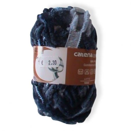 Gomitolo lana Catenella 50gr, Blu col 107