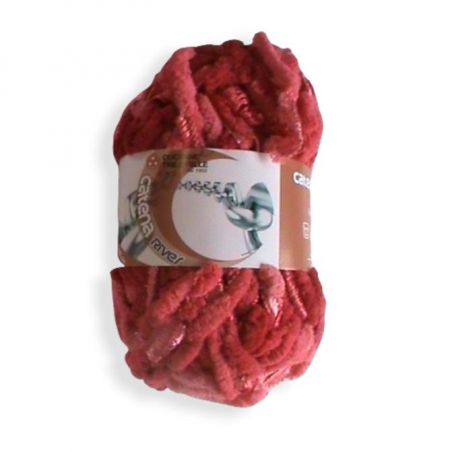 Gomitolo lana Catenella 50gr, Rosso col 192