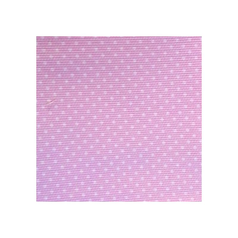 Tessuto 100% Cotone Piqué 150cm Prezzo al Metro Rosa mini pois bianchi