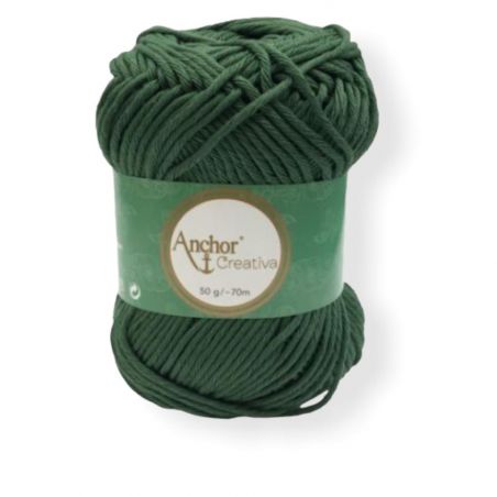 Gomitolo Anchor Creativa 50g Cotone Verde Bosco n°0419