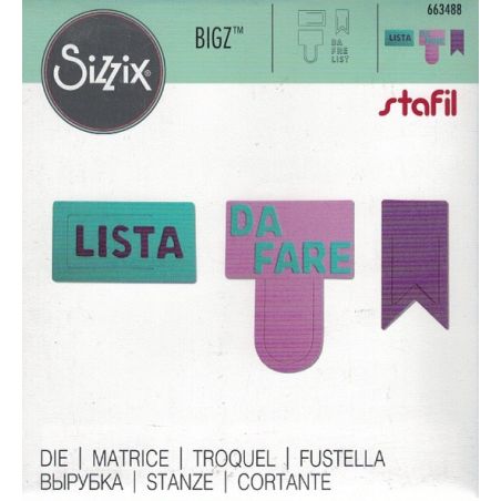 Fustella per Big Shot Sizzix Bigz Post It