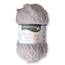 Gomitolo Baby Smiles Lenja Soft 25g, grigio chiaro n°1090