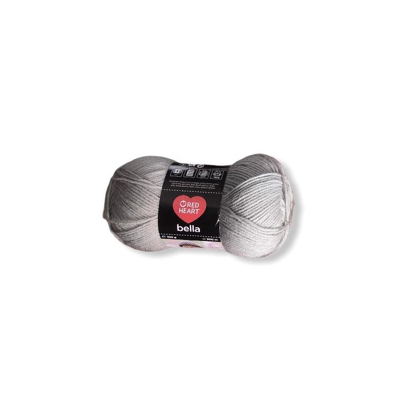 Gomitoli Lana Red Heart Bella 100g Grigio°804