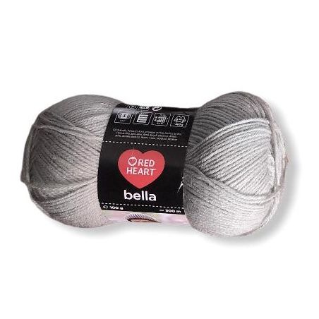 Gomitoli Lana Red Heart Bella 100g Grigio°804